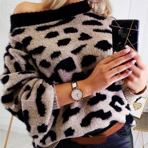 🎉HOST PICK🎉 Cheetah Print Long Sleeve Sweater - Picture 6 of 6